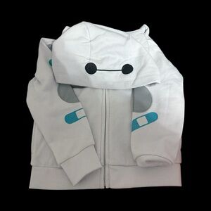 Hero 6 White Hoodie with Cartoon Design